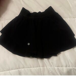 Lululemon Court Rival High-Rise Black Skirt